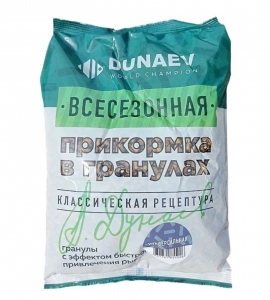 фото - Прикормка DUNAEV гранулы Универсальная 0.75кг