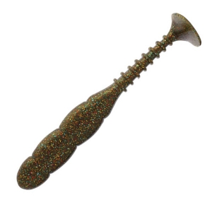 фото - Виброхвост Reins Fat Rock Vibe Shad 5in, 12.7 см, 5шт в упак. 009-Green Pumpkin