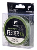 Шнур плетёный Salmo Sniper х4 FEEDER BRAID Army Green 150/010