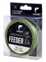 Шнур плетёный Salmo Sniper х4 FEEDER BRAID Army Green 150/012