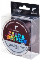 Леска монофильная Salmo Diamond CARP &amp; BIG FISH FLUORO COATED Dark Brown 200/028