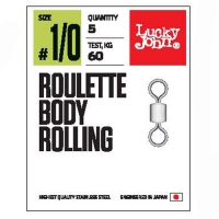 Вертлюги LJ Roulette Body Rolling, размер 6, тест 27кг, 10шт.