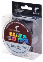 Леска монофильная Salmo Diamond CARP &amp; BIG FISH FLUORO COATED Dark Brown 200/034