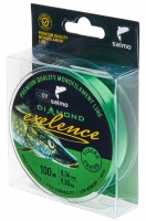 Леска монофильная Salmo Diamond EXELENCE FLUORO COATED Green 100/034