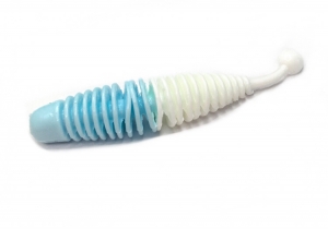 фото - Слаги съедобные Soorex Larva 65мм Голубой/Белый