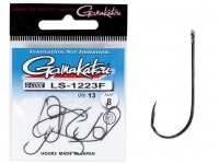 Крючки Gamakatsu LS-1223F NEW LABEL EYED HOOKS BLACK разм. 12 13шт.