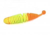 Слаги съедобные Soorex Larva 65мм Шартрез/Оранжевый