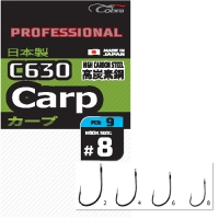 Крючки Cobra Pro Carp Серия c630, Размер 4, 8шт.