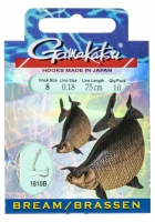 Крючки с поводком Gamakatsu BOOKLET BR.FEEDER 1810B разм. 12-0.14мм 100см 10шт.