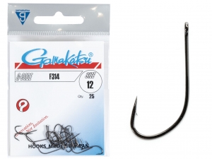 фото - Крючки Gamakatsu F314 HOOKS BLACK разм. 12 25шт.