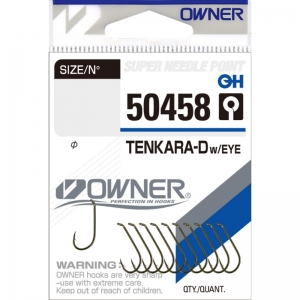 фото - Крючки OWNER TENKARA DOWN w/EYE Серия 50458 Размер 14, 12шт