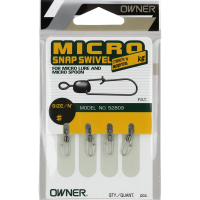 Застежка с вертлюгом OWNER Micro Snap №0 4шт