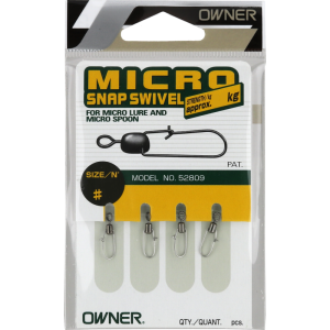фото - Застежка с вертлюгом OWNER Micro Snap №0 4шт