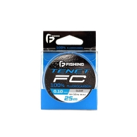 Леска F-FISHING Tenet Fluorocarbon 25м 0,10мм 1,1кг/2,4lb