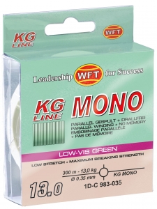 фото - Леска монофильная WFT KG MONO Green 300/035