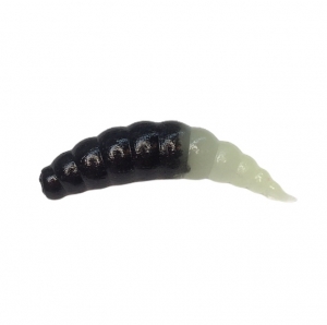 фото - Форелевая приманка Soorex TAD (Maggot) 40мм Чёрный/зеленое свечение