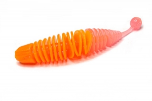 фото - Слаги съедобные Soorex Larva 65мм Оранжевый/Розовое свечение