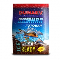 Прикормка зимняя готовая DUNAEV ice-ready, Мотыль, 0.5кг