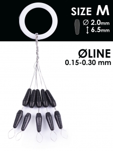 фото - Стопоры резиновые Salmo RUBBER CONE STOPS р.002M 10шт.
