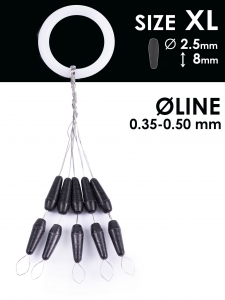 фото - Стопоры резиновые Salmo RUBBER CONE STOPS р.004XL 10шт.