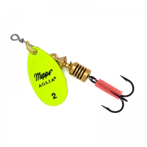 фото - Блесна Вращающаяся MEPPS AGLIA Fluo №2 Chartreuse