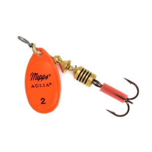 фото - Блесна Вращающаяся MEPPS AGLIA Fluo №2 Orange