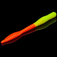 Форелевая приманка Soorex Worm (Бобриный хвост) 80мм, цвет 312 Lemon-Orange