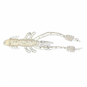 фото - Креветка Reins Ring Shrimp 3, 7.6см, 10шт. в упак. (Reins-RngShrmp-3-10pcs) (318-Clear Pearl Silve