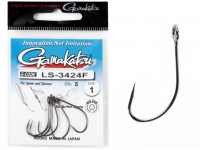 Крючки Gamakatsu LS-3424F NEW LABEL HOOKS BLACK разм. 04 8шт.