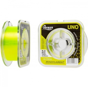 фото - Леска UNO 0,20mm/100m Fluo Yellow Nylon Premier Fishing