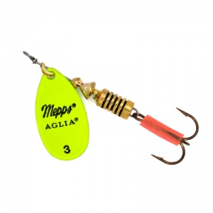 фото - Блесна Вращающаяся MEPPS AGLIA Fluo №3 Chartreuse