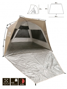 фото - Палатка автоматическая пляжная Norfin SUMMER SILVER NF