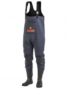 фото - Полукомбинезон заброд. Norfin SHADOW NEOPRENE BOOTFOOT р.40-S с сапогами резина