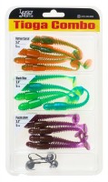 Виброхвосты съедоб. искусст. LJ Pro Series TIOGA 3.4in (08.64)/MIX3/S13/T50/T56 Набор 15шт.
