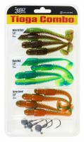 Виброхвосты съедоб. искусст. LJ Pro Series TIOGA 3.9in (10.00)/MIX3/Z15/T50/T56 Набор 12шт.