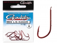 Крючки Gamakatsu LS-5260R NEW LABEL HOOKS RED разм. 08 12шт.
