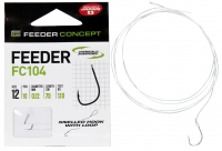 Крючки с поводком FC FEEDER сер. FC104 70см, разм.012, 0,12мм 10шт.
