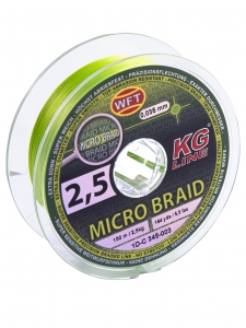 фото - Леска плетёная WFT KG MICRO BRAID Chartreuse 150/0035