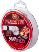 Леска плетёная WFT KG PLASMA LAZER SKIN Stay Red 150/008