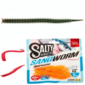 фото - Черви Съедоб. Искусст. Lj  Salt Water Sandworm 4.0In (10.16)/f41 15Шт.