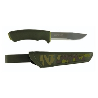 Нож Универсальный В Пластиковых Ножнах Morakniv Bushcraft Forest Camo