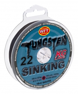фото - Леска плетёная WFT KG TUNGSTEN SINKING Black 150/018
