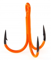 Крючки-тройники Lucky John  Orange UV LJH201 разм.K02 5 шт.