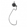 Джигголовка вольфрамовая Tsuribito Tungsten Jig Heads Swing Football, крючок 3/0, вес 10.6 г, 1 шт., цвет цвет черный матовый