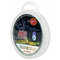 Леска плетёная WFT KG SLIGG LAZER SKIN G2 x8 Chartreuse150/006