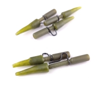 Клипса безопасная CARP PRO усиленная с конусом Lead Clip + Tail Rubber 5шт