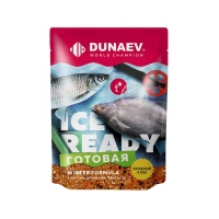 Прикормка зимняя готовая DUNAEV ice-ready, Мотыль, 0.5кг