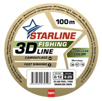 Леска Монофильная Starline 3D Line Pixel 150m 0.28mm