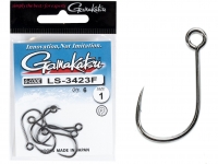 Крючки Gamakatsu LS-3423F NEW LABEL HOOKS BLACK разм. 10 9шт.