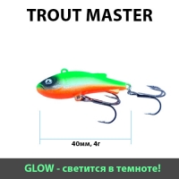 Раттлин Trout Master, 40мм, 4гр, цвет 030 (GLOW)